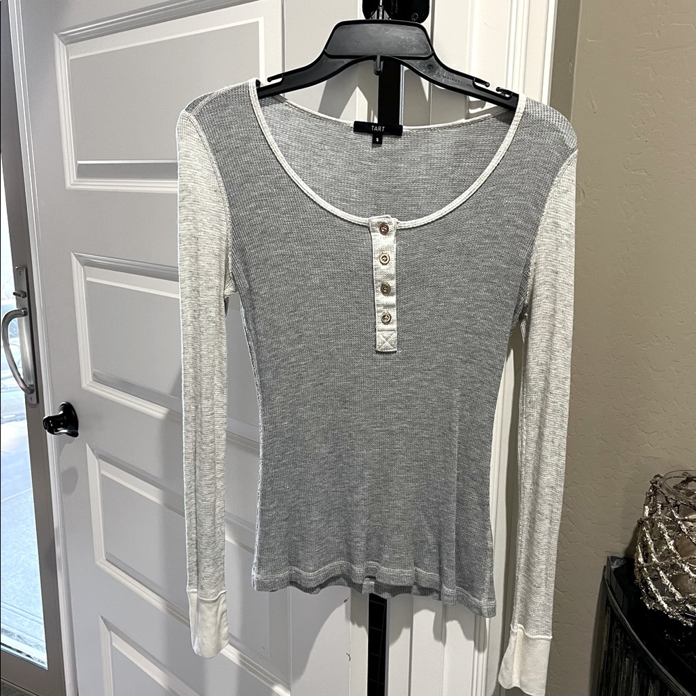 TART Gray with Sparkle Accent Long-Sleeved Tee